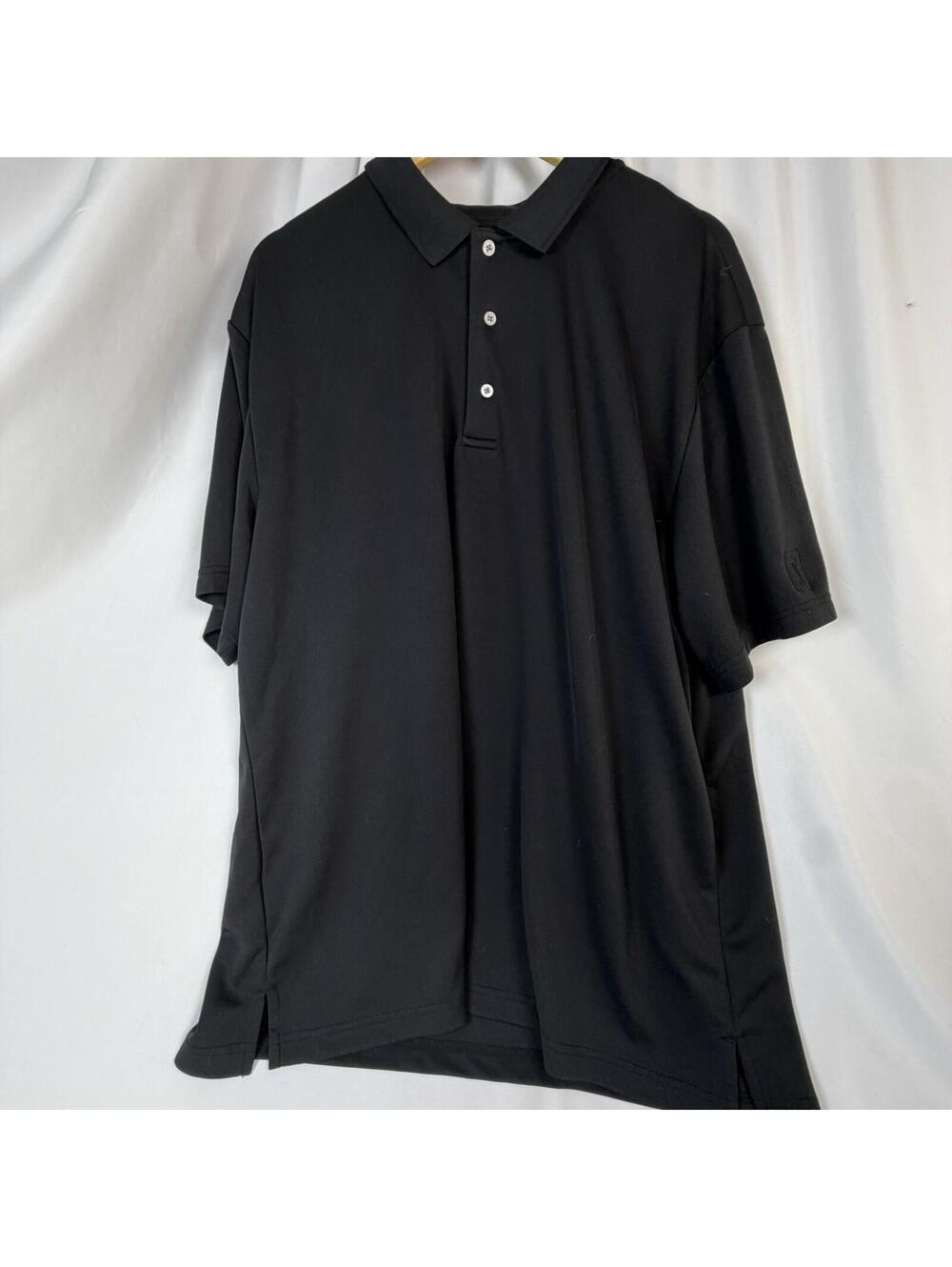 Pro Tour Cool Play Polo Shirt Mens Sz XXL Black Airflux 100% Polyester